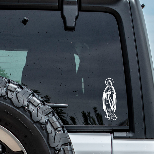 Our Lady of Lourdes Car Decal