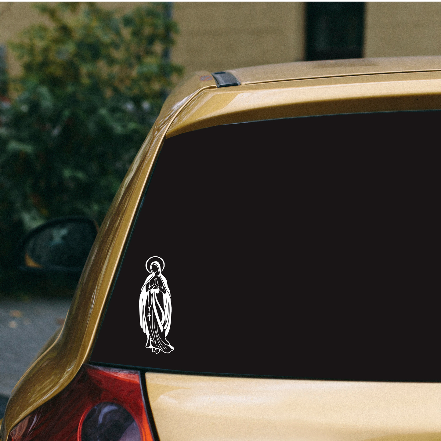 Our Lady of Lourdes Car Decal