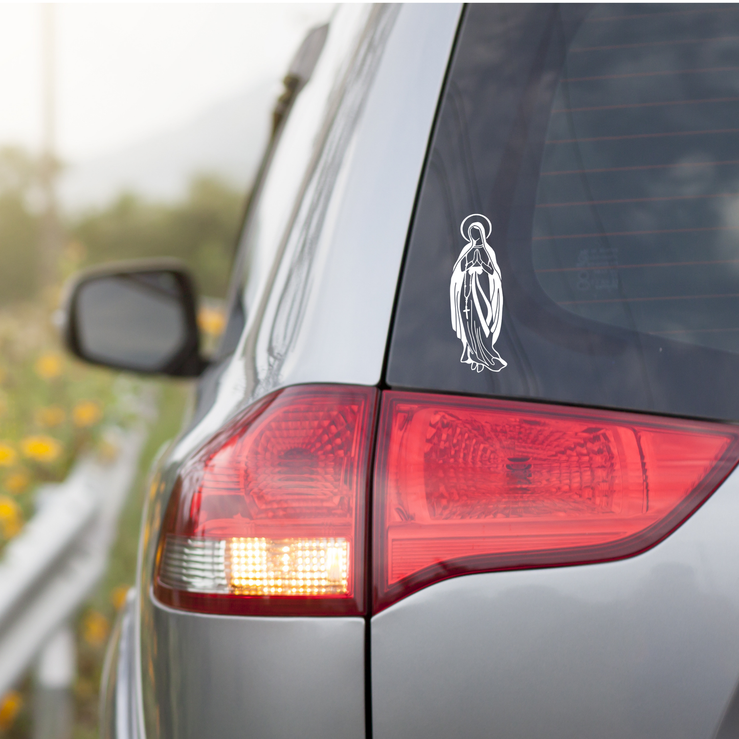 Our Lady of Lourdes Car Decal