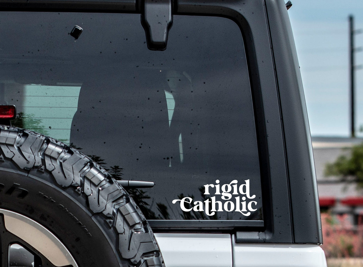 Rigid Catholic Decal