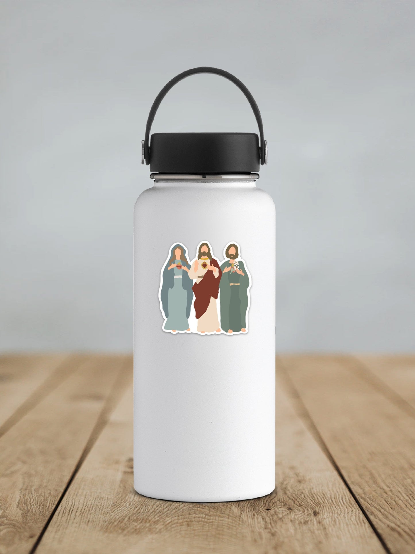 Jesus, Mary and Joseph JMJ  Catholic Sticker