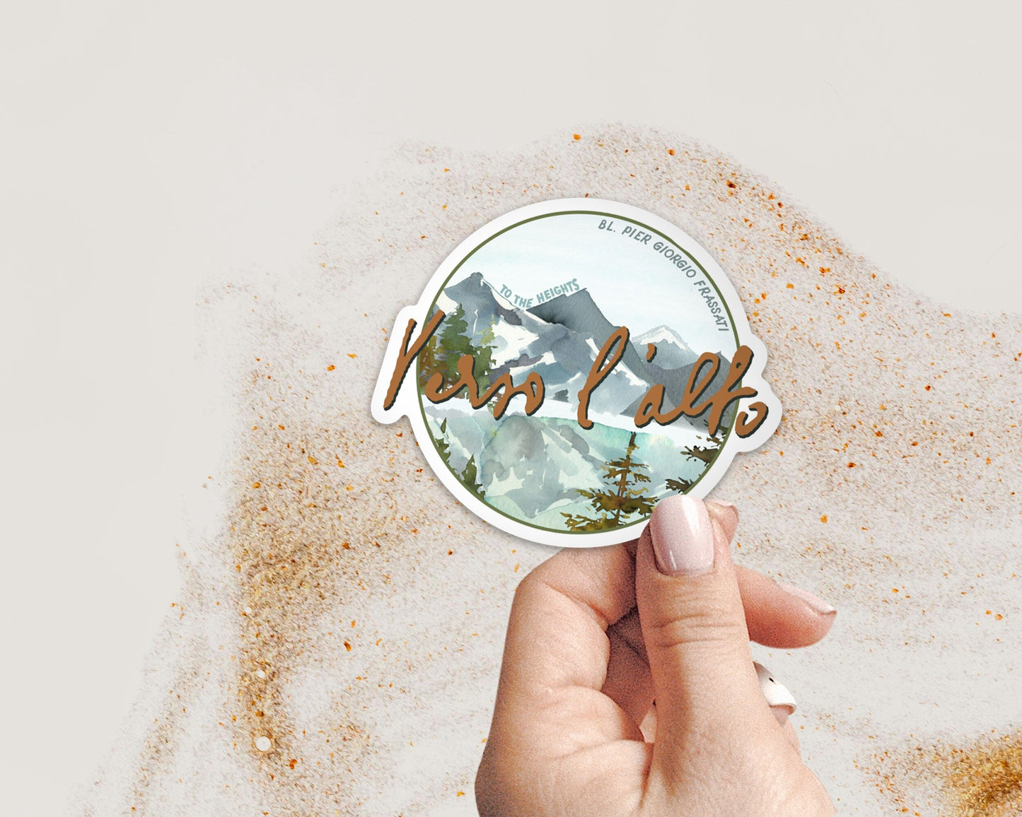 Verso L'alto Bl Pier Giorgio Frassati Catholic Sticker